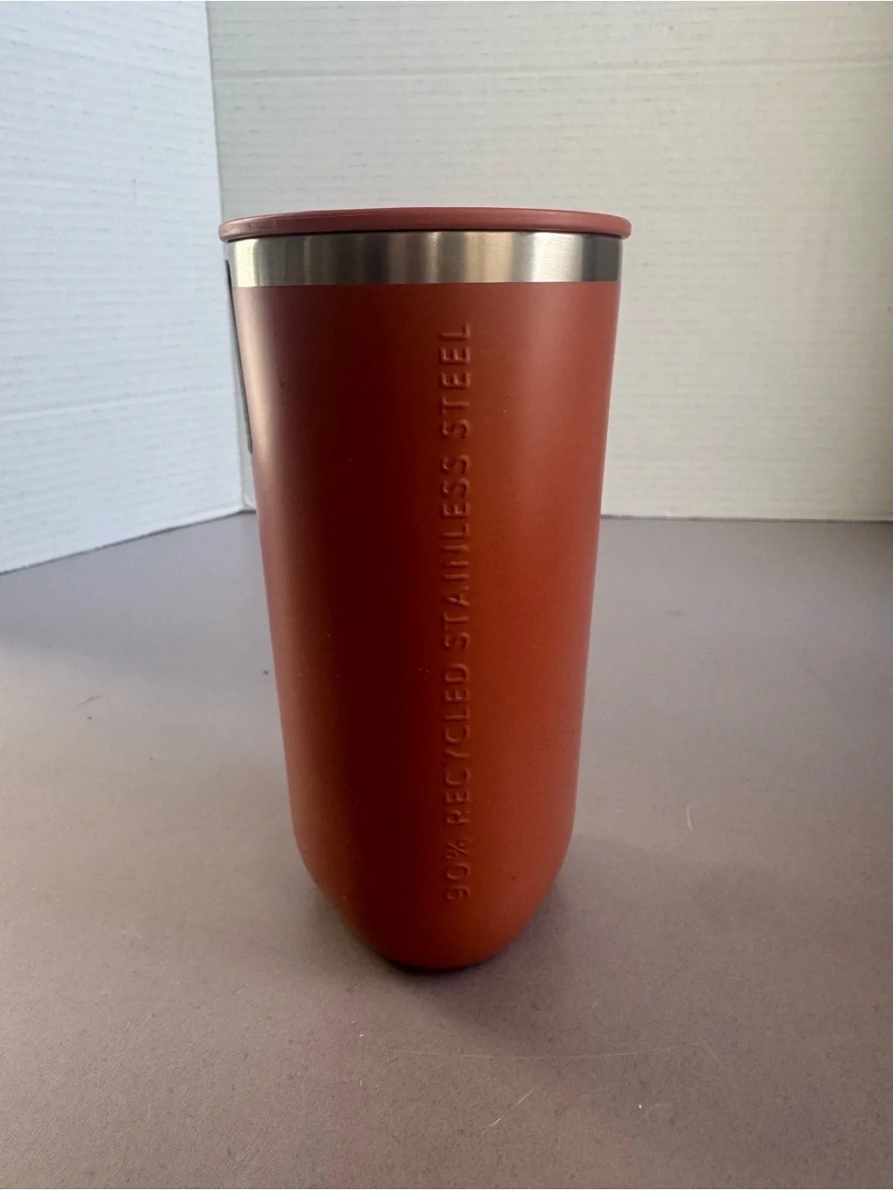 Starbucks Rust Orange Stainless Steel Travel Tumbler